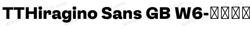 TTHiragino Sans GB W6字体转换